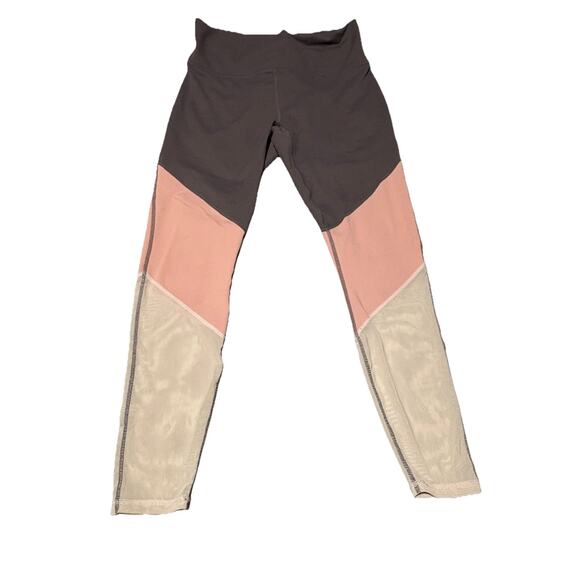 Fabletics Pants - Fabletics Zone High-Waisted 7/8 Compression Legging Shadow/Rosebloom/Petal Sz M